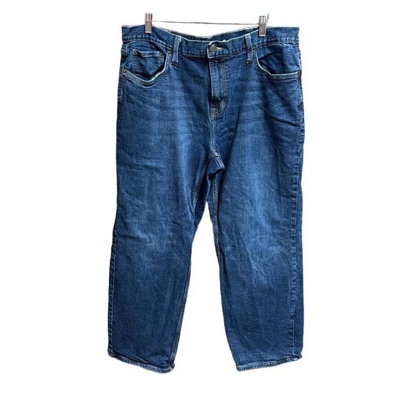 Old Navy Men’s Loose Built In Flex Blue Jeans Size 38x30 - Picture 1 of 5